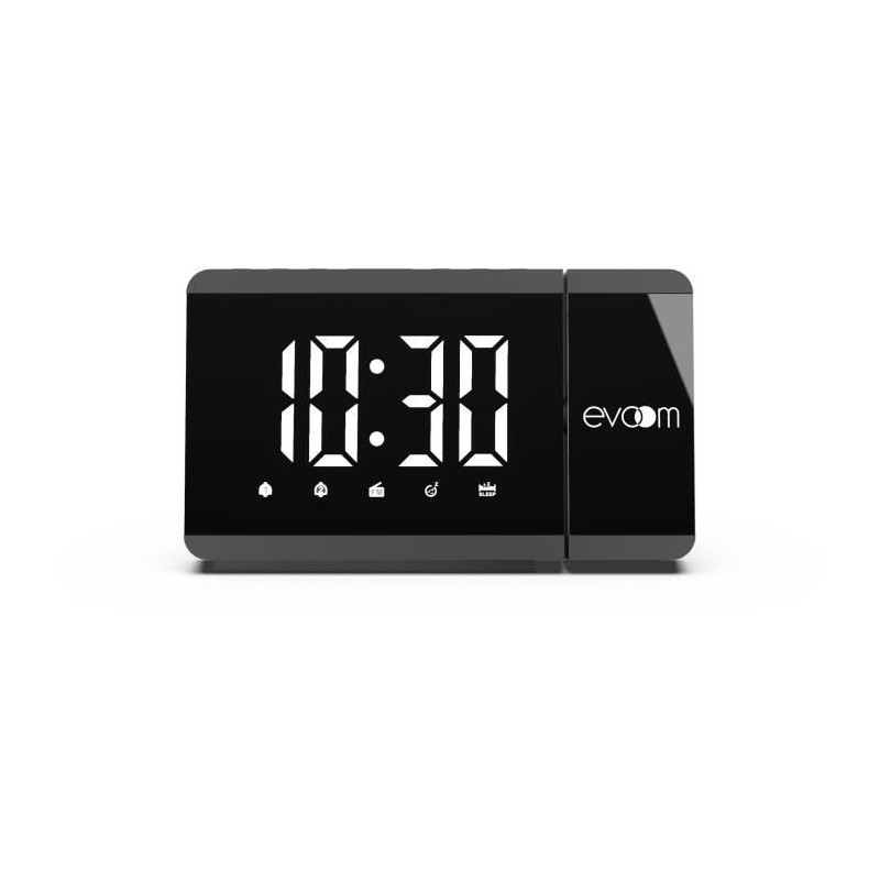 Réveil projecteur - EVOOM - EV304571 - Noir