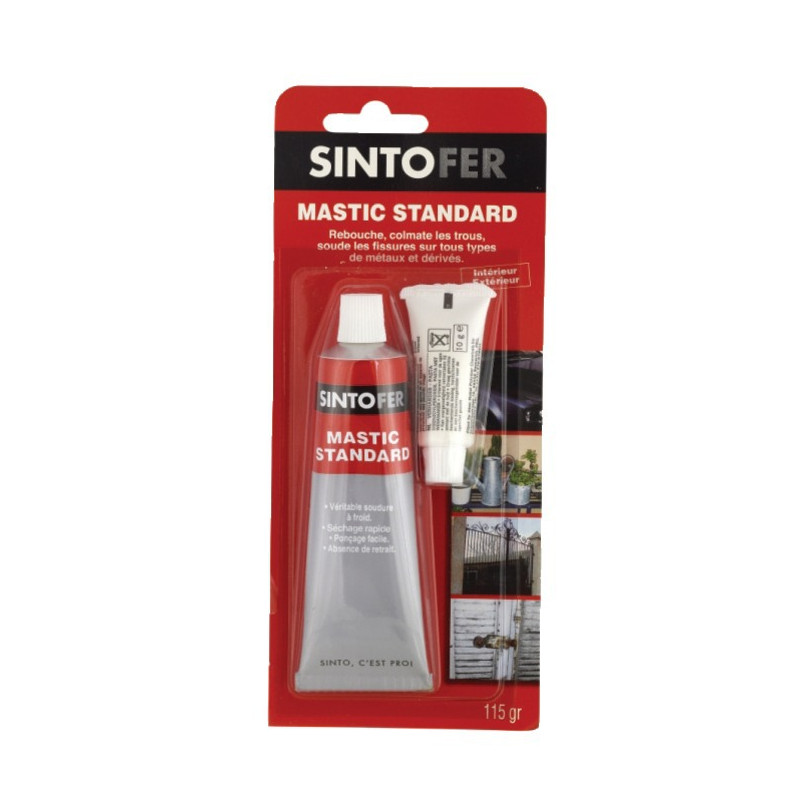 Mastic SINTOFER standard sans styrène tube blister 115g SINTO 30105