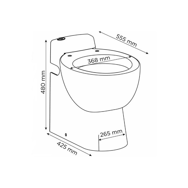 Cuvette WC avec broyeur intégré SANICOMPACT PRO ECO + SFA C11STD