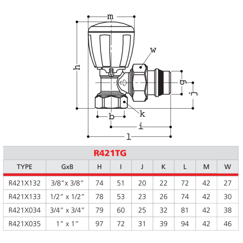 Robinet de radiateur thermostatique équerre 3 4 GIACOMINI R421X034