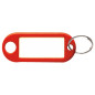 Porte étiquette rouge avec anneau boite de 100 pièces STRAUSS 420471