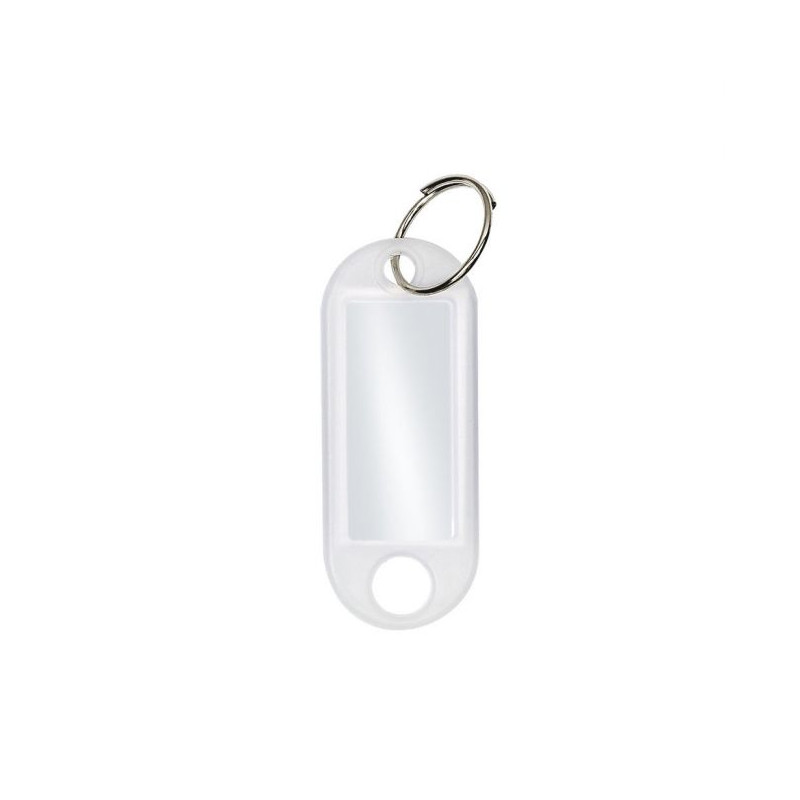 Porte étiquette blanc avec anneau boite de 100 pièces STRAUSS 420476