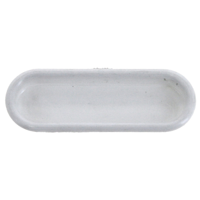 Poignée cuvette plastique blanc 75x23 mm MONIN 131610