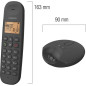 Téléphone fixe sans fil - LOGICOM - DECT ILOA 255T DUO - Noir - Avec répondeur