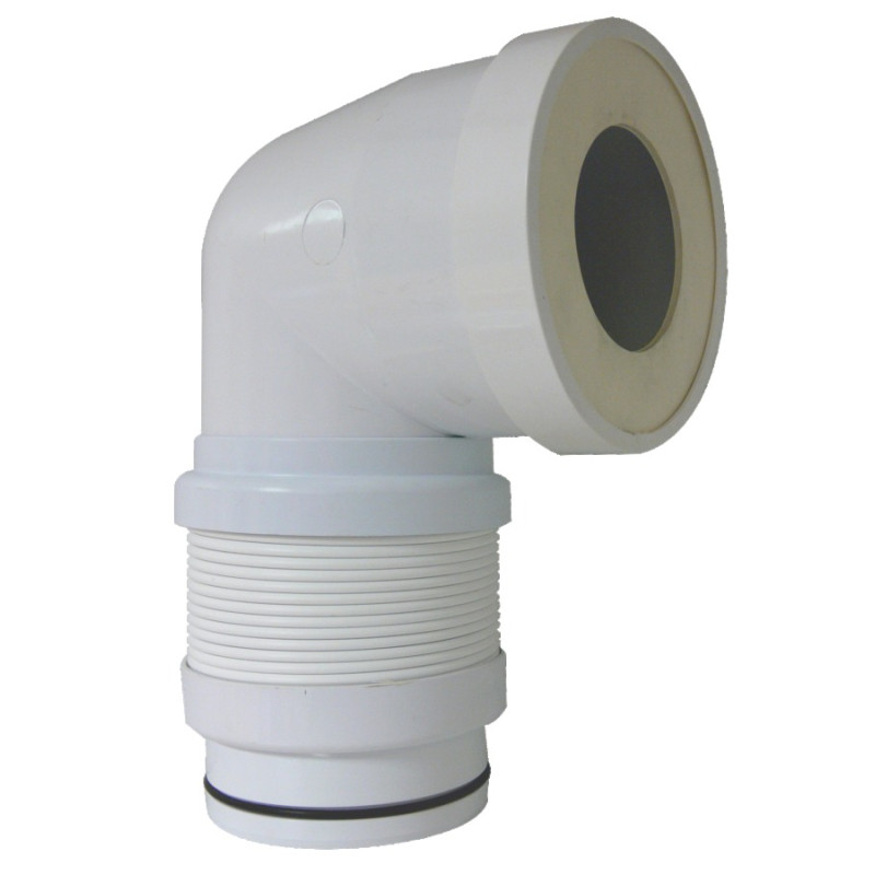 Pipe WC coudée extensible 190 à 390mm Magic Pipe D.93 100 REGIPLAST ASPCE