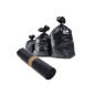 100 sacs poubelle noirs 130l PEBD standard SAC130150
