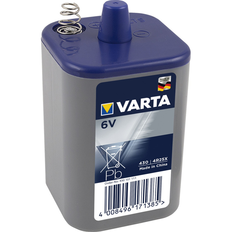 Pile de lanterne Professional 430 au chlorure de zinc 4R25X 6V VARTA 430101111