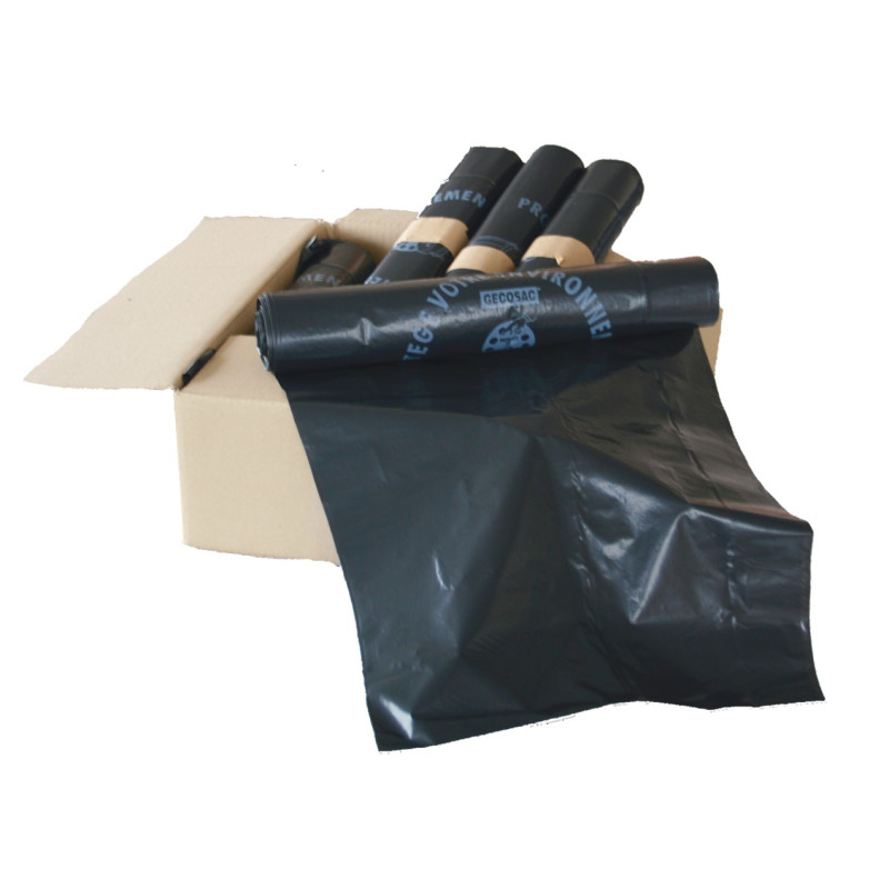 100 sacs poubelle noirs 160l PEBD standard SAC160150