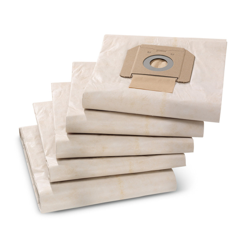Paquet de 5 sacs filtrants papier pour aspirateur NT 65 NT 70 KÄRCHER 69042850