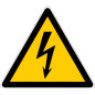 Pictogrammes d’avertissement de danger triangulaire Danger électrique NOVAP 4032030