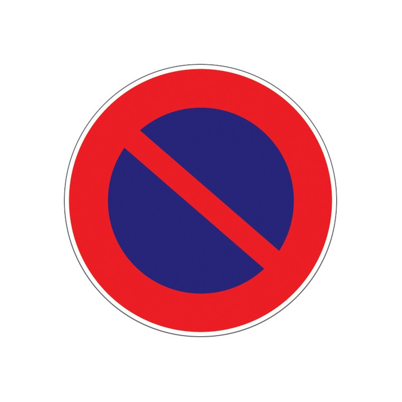 Panneau d’interdiction rond 300mm Stationnement interdit NOVAP 4060309