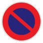 Panneau d’interdiction rond 300mm Stationnement interdit NOVAP 4060309