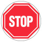 Panneau d’interdiction rond 300mm Stop NOVAP 4060712