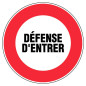 Panneau d’interdiction rond 300mm Défense d entrer NOVAP 4061160