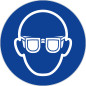 Panneaux d’obligations ronds 300mm Port de lunettes obligatoire NOVAP 4061603
