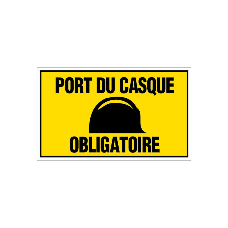 Panneau Port du casque obligatoire NOVAP 4160436