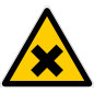 Panneau d avertissement triangulaire 100mm Danger matières nocives NOVAP 4180243
