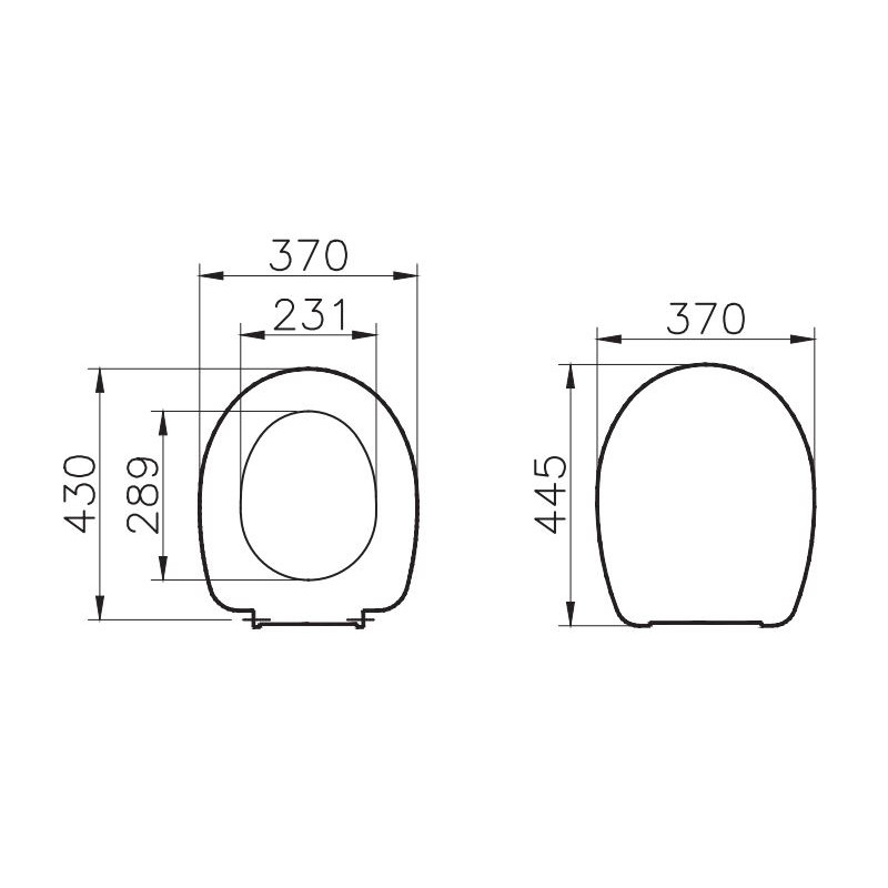 Abattant WC thermoplastique NORMUS VITRA 23 003 002