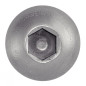Vis à métaux tête bombée hexagonale creuse inox A2 ISO 7380 6X20 boîte de 200 ACTON 622026X20