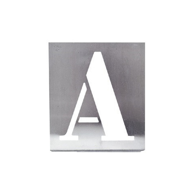 Pochoir métal alphabet 50mm WILMART 315010