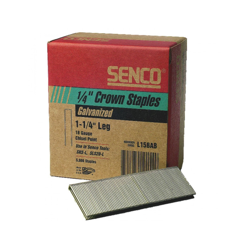 Agrafes moyennes L 38 mm boîte de 5000 SENCO L17BAB