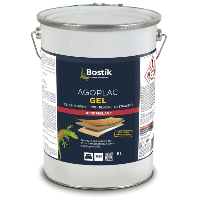Colle néoprène Agoplac gel seau de 5L BOSTIK 30604788