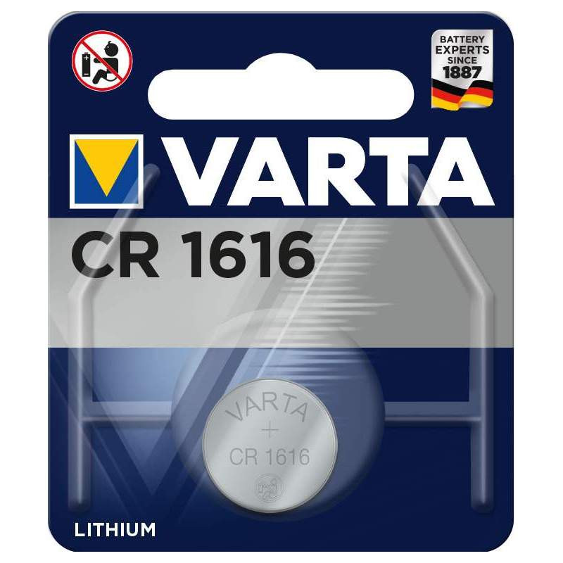 Pile bouton lithium 3V CR1616 VARTA 6616101401