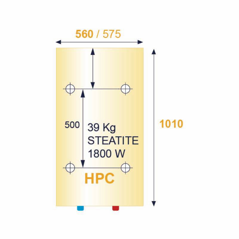 Chauffe eau électrique vertical mural compact D560 HPC+ 150L ARISTON – 3000401