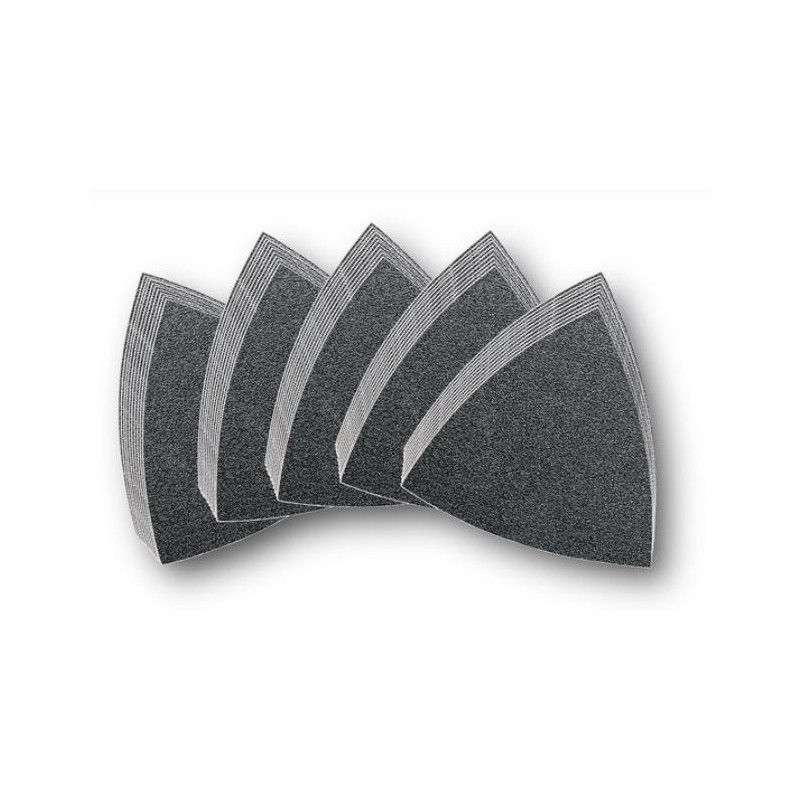 Feuilles abrasives triangulaires non perforées grains multiples boîte de 50 FEIN 63717082033