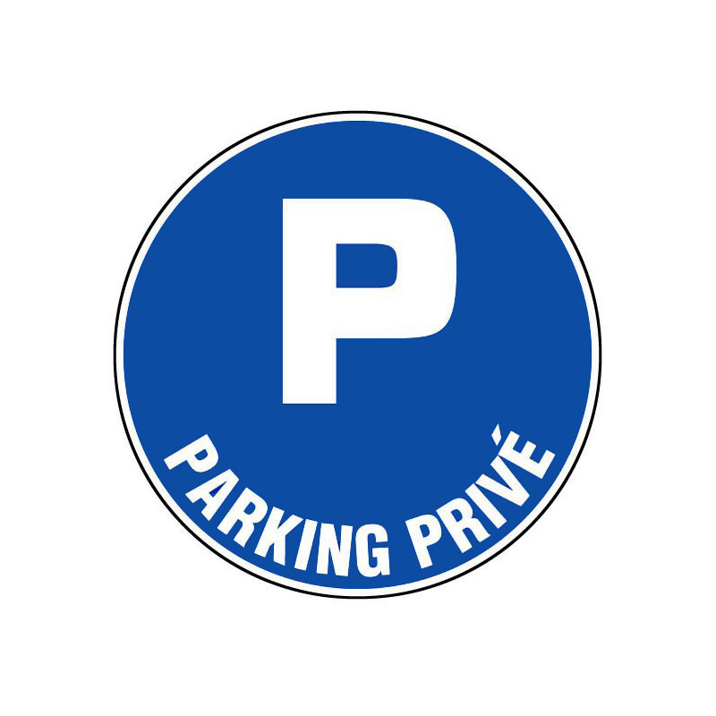 Panneaux d’obligations ronds 300mm Parking privé NOVAP 4060446