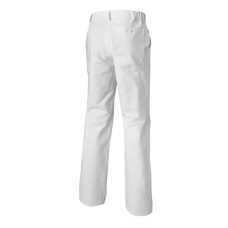 Pantalon de travail NEW PILOTE à poches genouillères blanc T52 54 MUZELLE DULAC NEWPILOPNPGBLA T4