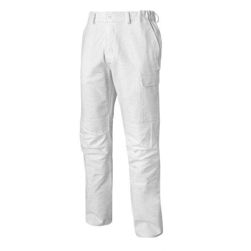Pantalon de travail NEW PILOTE à poches genouillères blanc T56 58 MUZELLE DULAC NEWPILOPNPGBLA T5