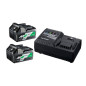 Pack de 2 batteries Multi Volt 36 18 V + chargeur UC18YSL3 HIKOKI UC18YSL3WEZ
