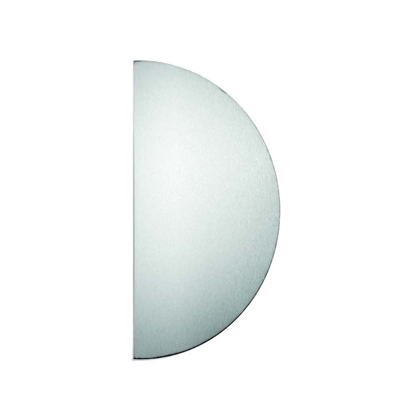 Plaque demi lune à coller aluminium 300x150mm DUVAL 19 0620 9900
