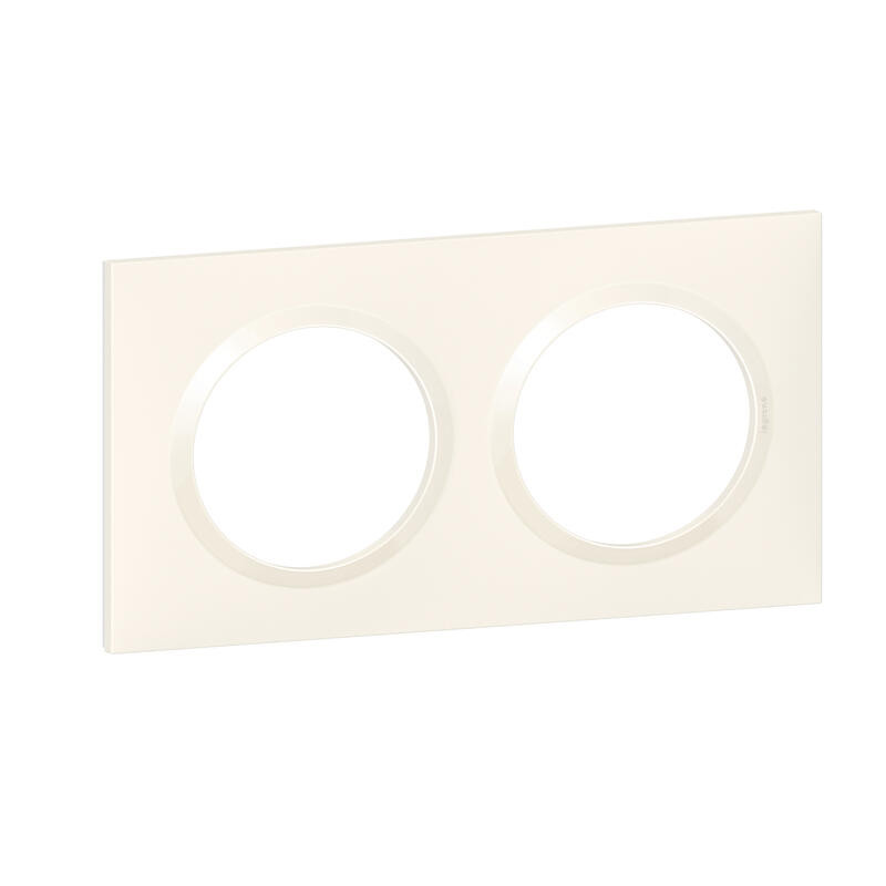 Plaque carrée DOOXIE finition blanc 2 postes LEGRAND 600802