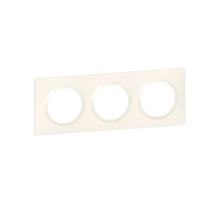 Plaque carrée DOOXIE finition blanc 3 postes LEGRAND 600803