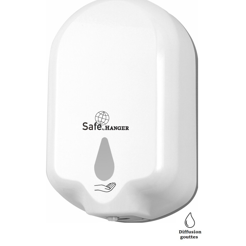 Distributeur pour gel hydroalcoolique ou savon liquide infrarouge mural SAFE BY HANGER SF1802201P00
