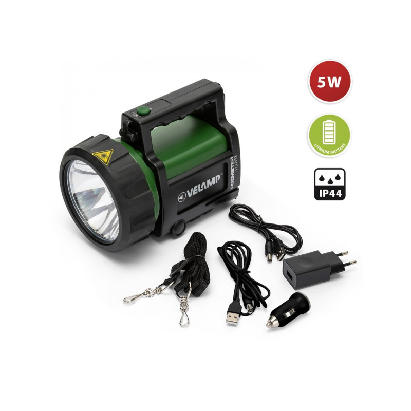 Projecteur LED rechargeable DOOMSTER POWER 5W 350lm IP44 VELAMP IR666
