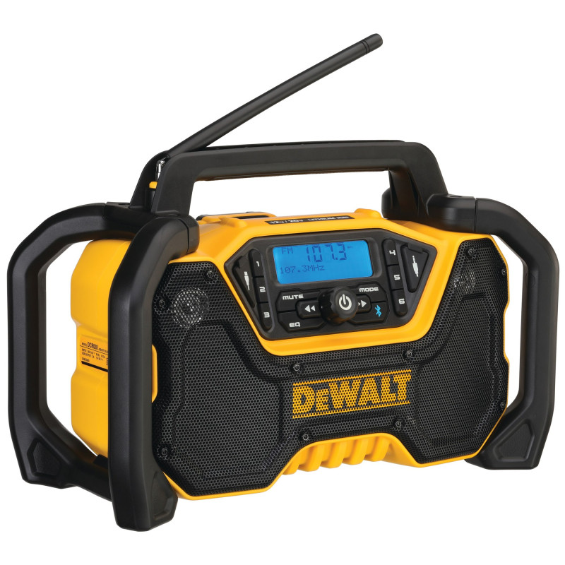 Radio de chantier 12 18V XR double alimentation avec fonction Bluetooth (sans batterie ni chargeur) DEWALT DCR029 QW