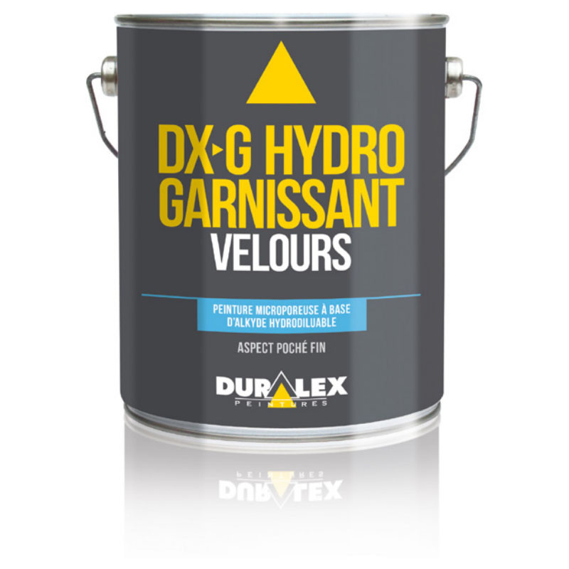 Peinture alkyde acrylique pochée hydrodiluable garnissant velours DX G 3l DURALEX 128100122
