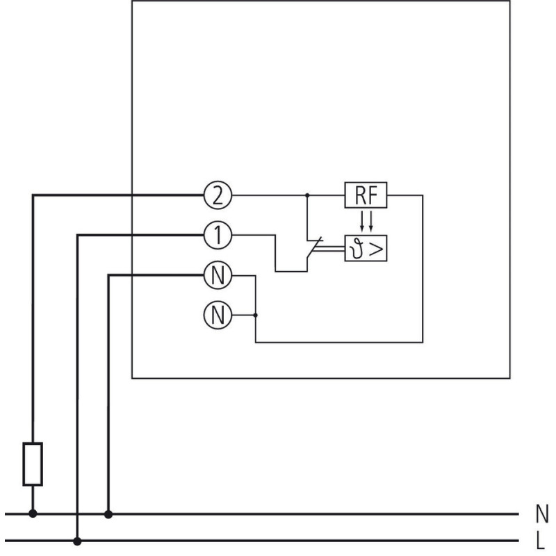 Thermostat mécanique 3 fils RAMSES 701blanc THEBEN 7010001