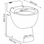 WC broyeur Sanicompact Pro double chasse économique avec lave mains SFA C11LV