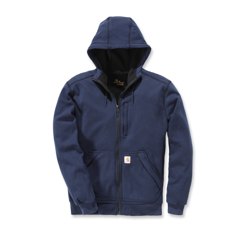 Sweat zippé coupe vent à capuche TL bleu marine CARHARTT S1101759412L