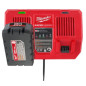 Chargeur double rapide 18V M18DFC MILWAUKEE 4932472073