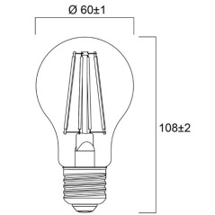 Sylvania ToLEDo rétro ampoule LED E27 4,1 W rouge
