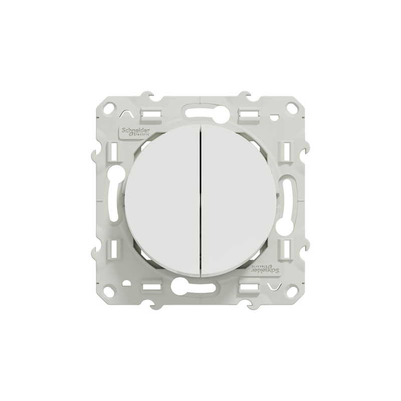 Interrupteur et bouton poussoir ODACE 10A 250V SCHNEIDER ELECTRIC S520285
