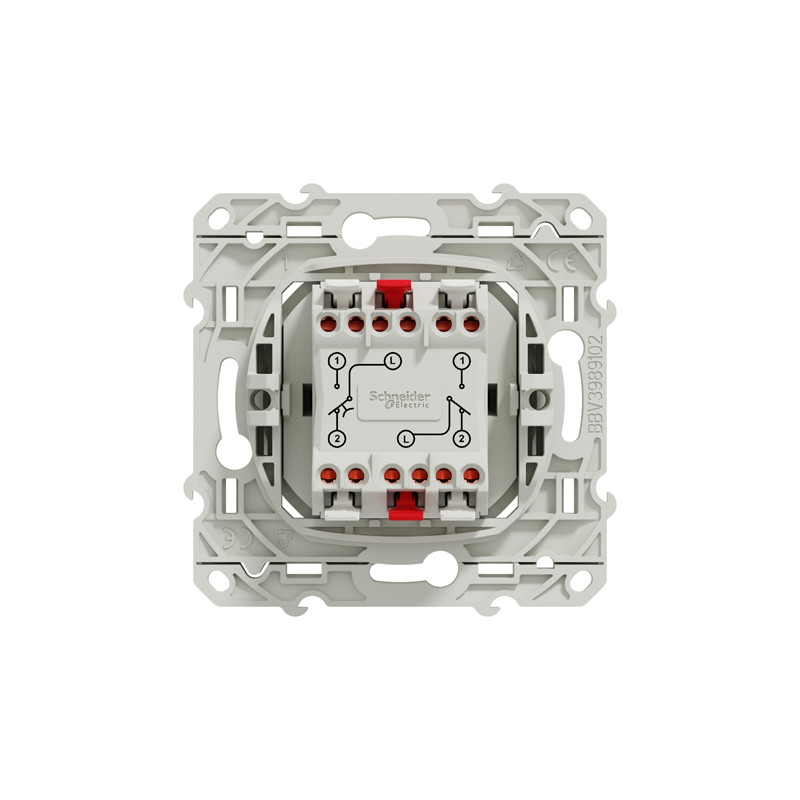 Interrupteur et bouton poussoir ODACE 10A 250V SCHNEIDER ELECTRIC S520285
