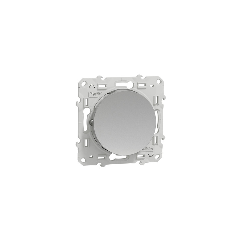 Bouton poussoir ODACE 10A à vis aluminium 50 60 Hz SCHNEIDER ELECTRIC S530206