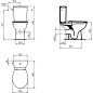 Pack WC sans bride ULYSSE sortie horizontale blanc PORCHER P014701
