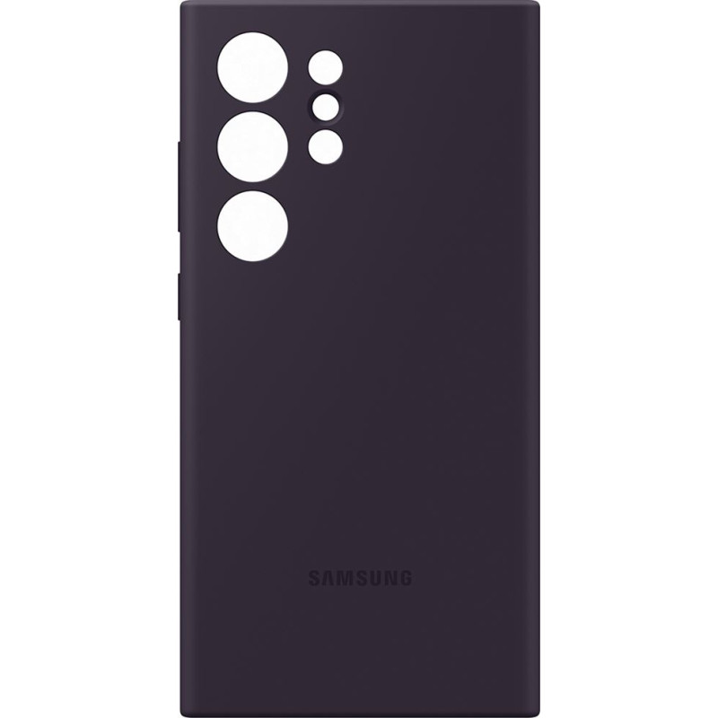 Coque en silicone pour Samsung Galaxy S24 Ultra Violet Foncé